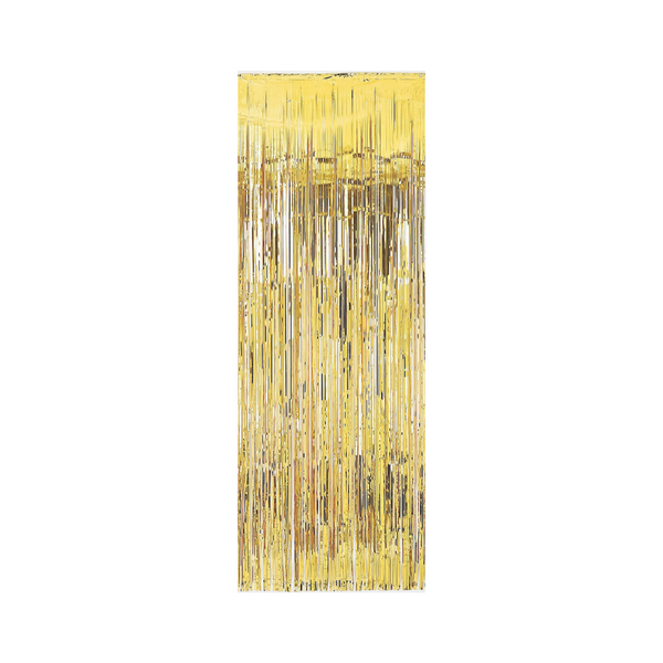 'Backdrop' Gold Foil Metallic Curtain