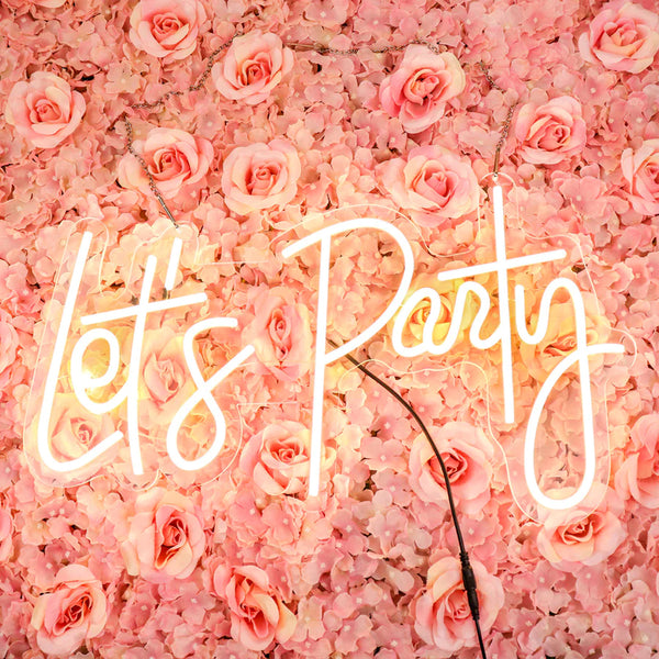 'Let's Party' Neon Light Rental