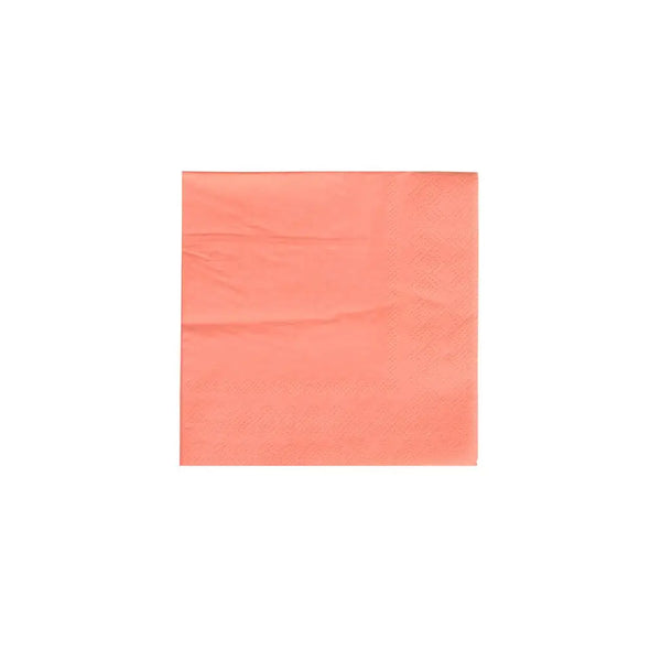 Classic Coral Cocktail Napkins
