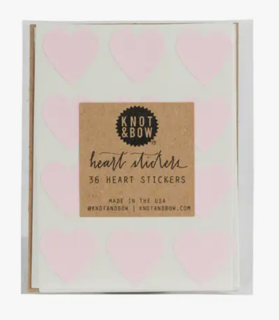 Heart Stickers - Pink