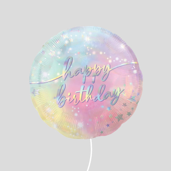 'Happy Birthday Luminous' Standard Foil Balloon