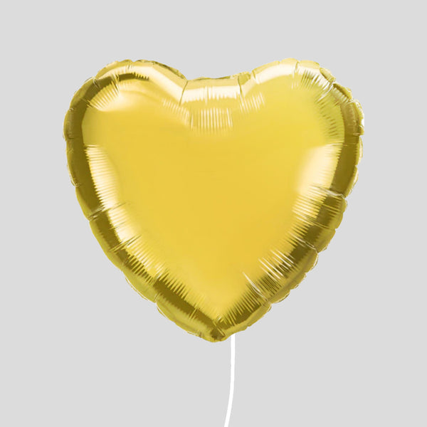 Heart Foil Balloons - Metallic
