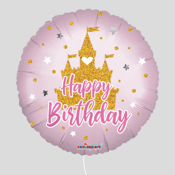 'Happy Birthday Castle' Standard Foil Balloon