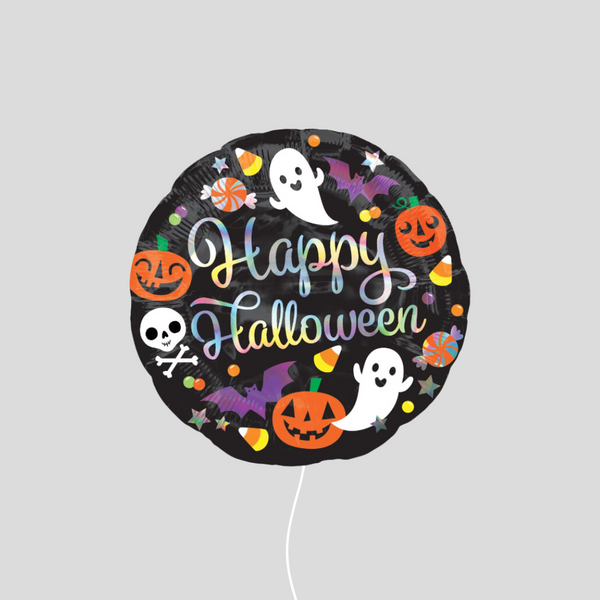'Holographic Iridescent Halloween' Standard Foil Balloon