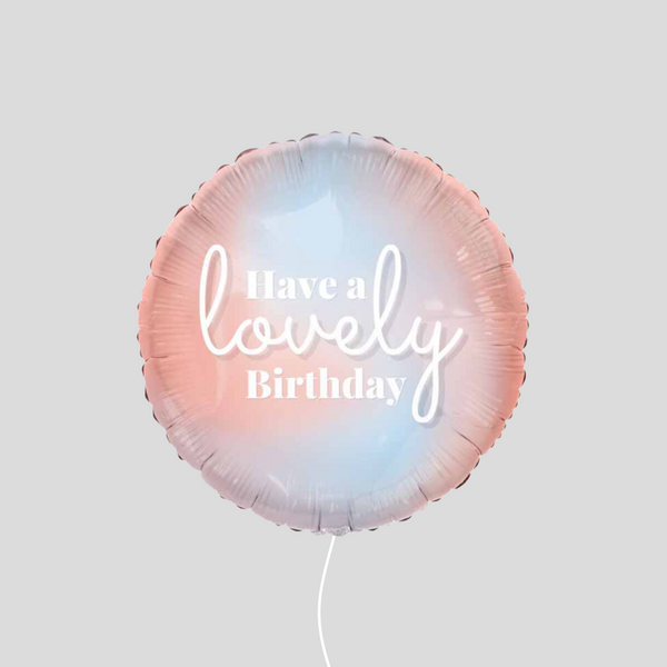 'Lovely Birthday' Standard Foil Balloon
