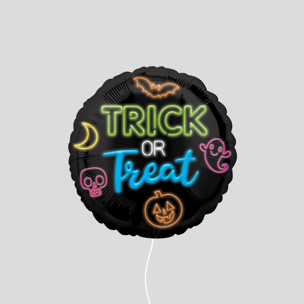 'Neon Trick And Treat' Standard Foil Balloon