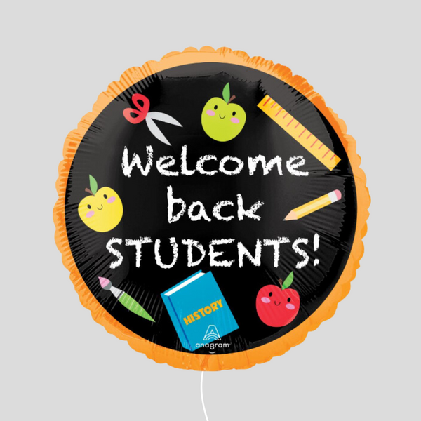 'Welcome Back Students' Standard Foil Balloon
