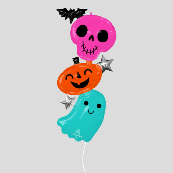 'Colourful and Creepy Halloween Characters' Medium Foil Balloon