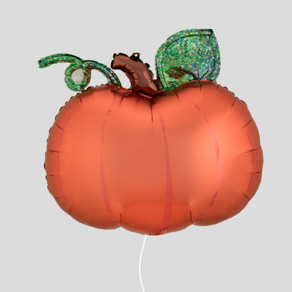 'Satin Pumpkin' Medium Foil Balloon