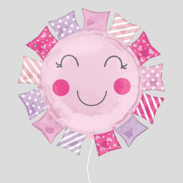 'Baby Girl Sunshine' Medium Foil Balloon