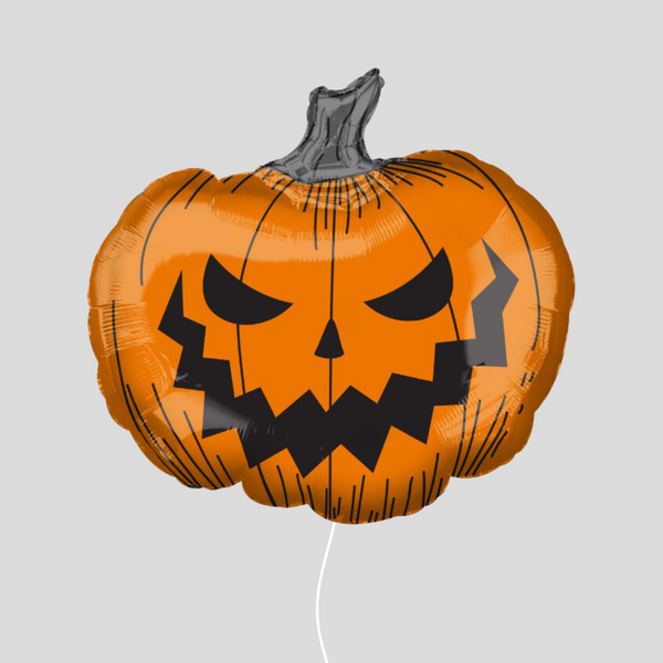 'Hallows' Eve Pumpkin' Medium Foil Balloon