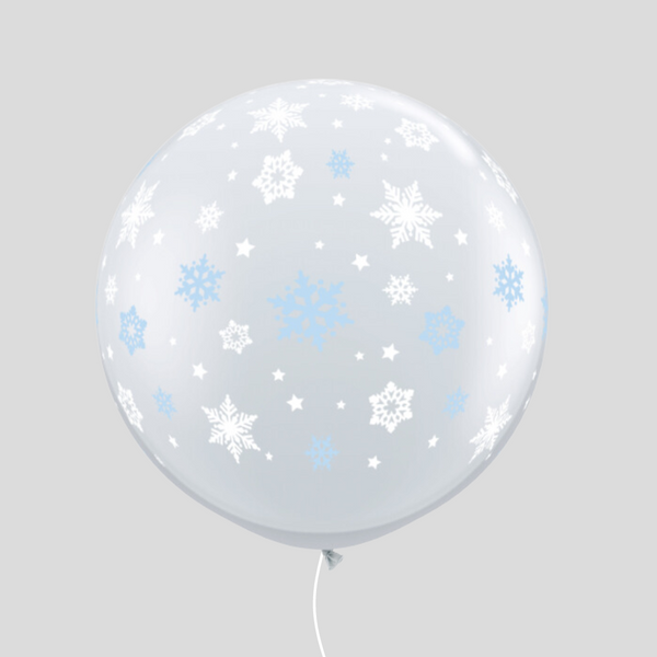 'Winter Snowflakes' Extra Large Latex Balloon