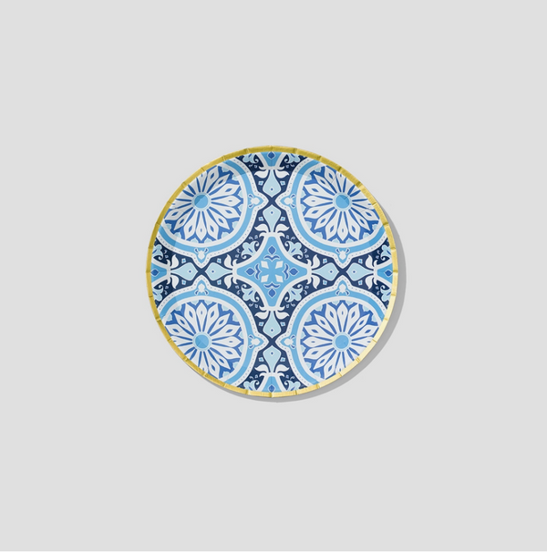 Amalfi Blues Small Paper Party Plates