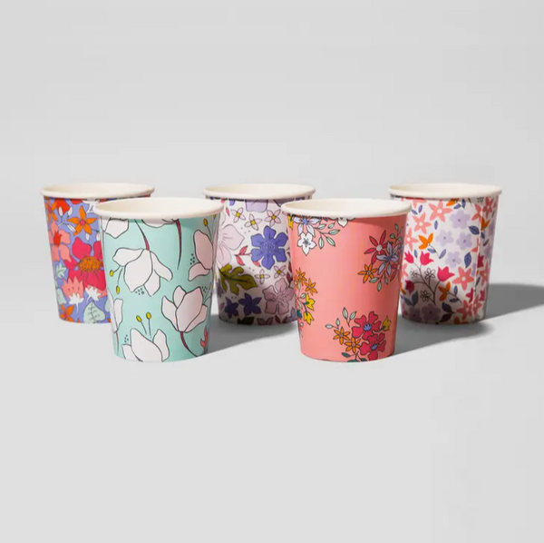 'In Full Bloom' Paper Party Cups