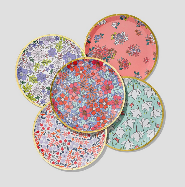 'In Full Bloom' Large Paper Party Plates