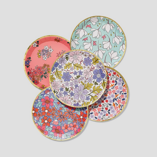 'In Full Bloom' Small Paper Party Plates