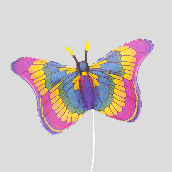 'See-Thru Butterfly' Medium Foil Helium Balloon Bouquet