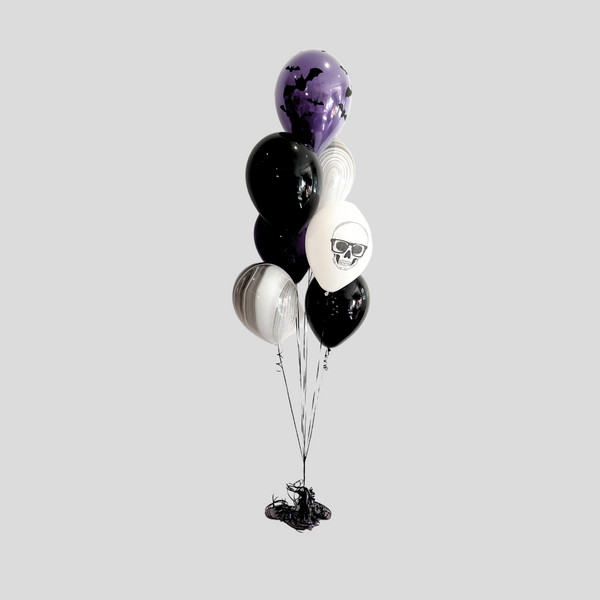 7-Latex 'Midnight Cool' Balloon Bouquet