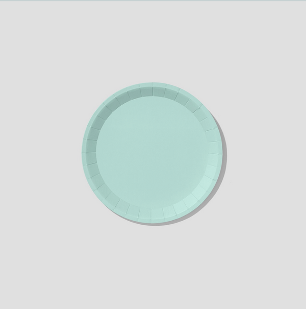 Classic Pale Mint Small Paper Party Plates