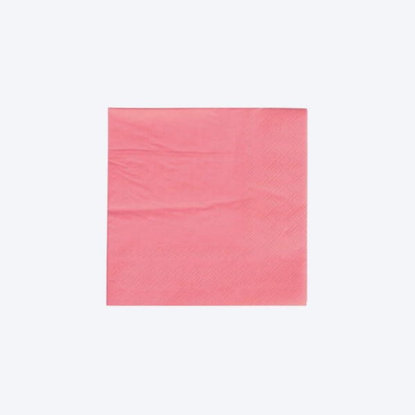 Classic Neon Coral Cocktail Napkins
