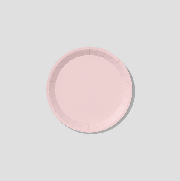 'Classic Pale Pink' Small Paper Party Plates