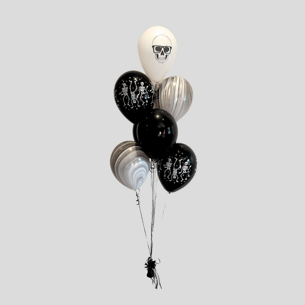 7-Latex 'Skeletal' Balloon Bouquet