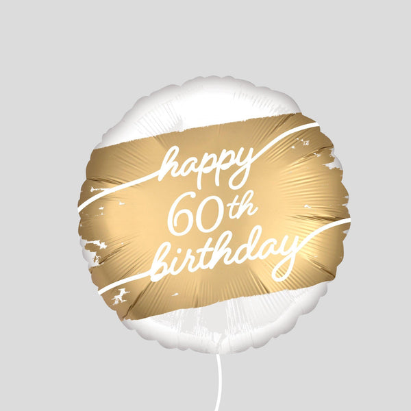 18" 'Happy 60th Birthday' Standard Foil Balloon
