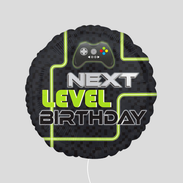 'Level Up Birthday' Standard Foil Balloon