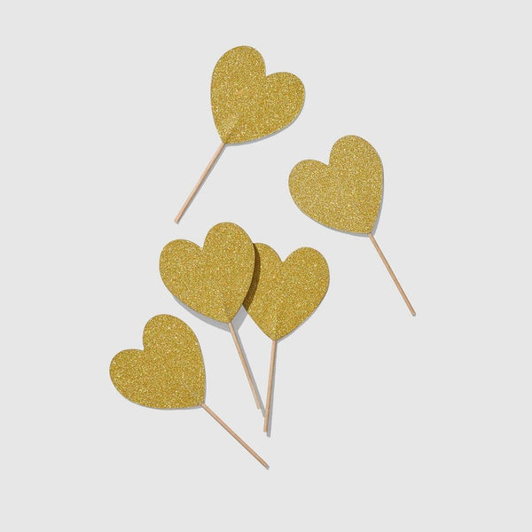 Cupcake Toppers Mini Heart