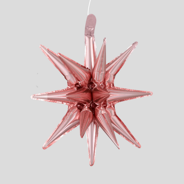 Small Magic Star Rose Gold Foil Balloon