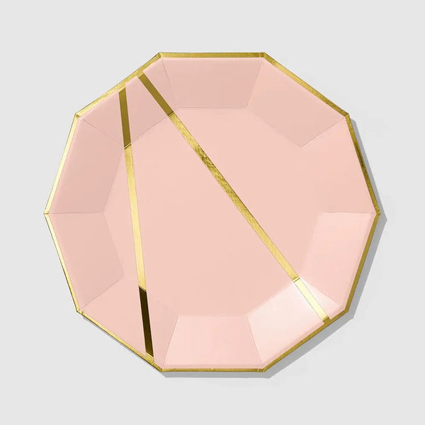 'At First Blush' Large Paper Party Plates