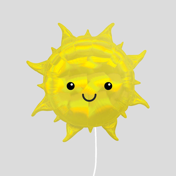 Well Wishes Foil Balloon Smiling Sun