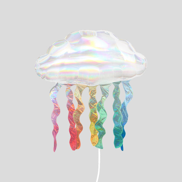 Well Wishes Foil Balloon Holographic Cloud