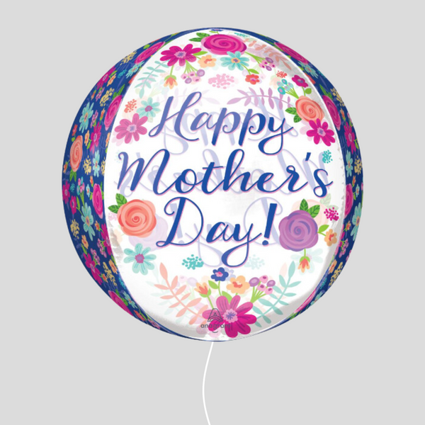 'Happy Mothers Day' Beautiful Floral Bouquet Orbz Balloon