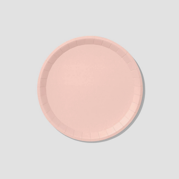 'Classic Pale Pink' Large Paper Party Plates