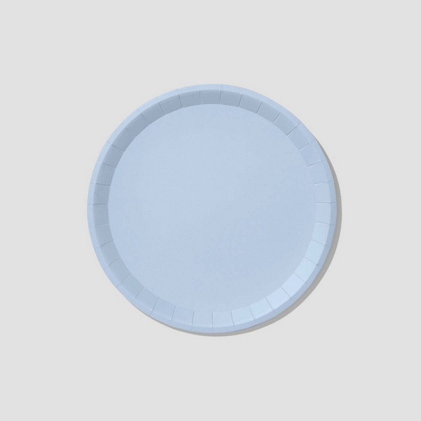 'Classic Pale Blue' Large Paper Party Plates