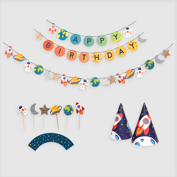 Trip To the Moon - Birthday Party Decoration Kit
