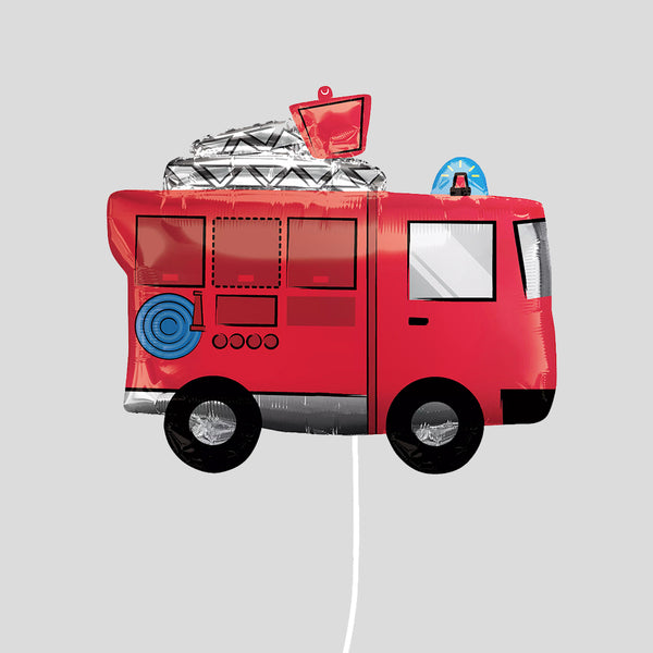 26" Firetruck - (a) Foil Balloon