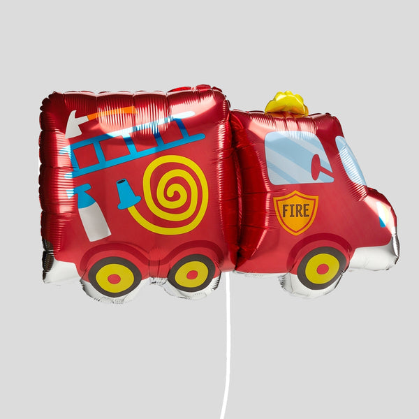 30" Firetruck (b) - Foil Balloon
