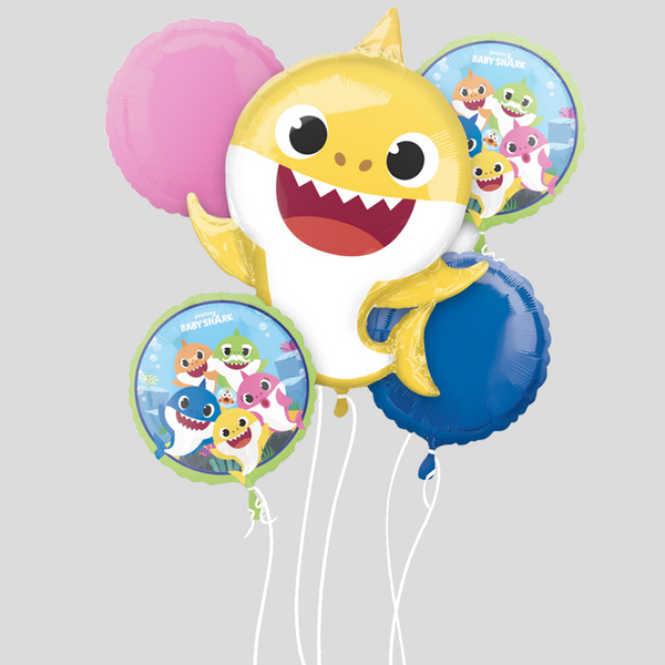 'Baby Shark' Foil Balloon Bouquet