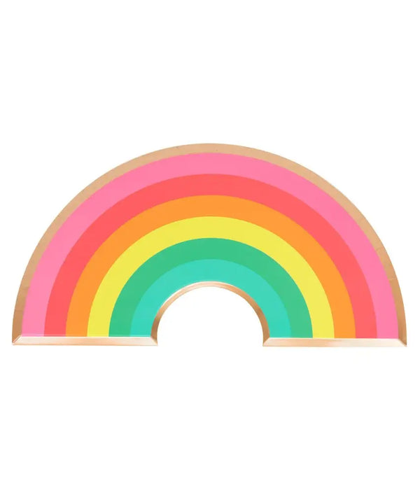 Rainbow Paper Party Plates