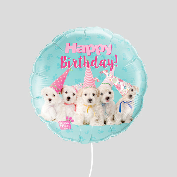'Happy Birthday Dogs' Standard Foil Balloon