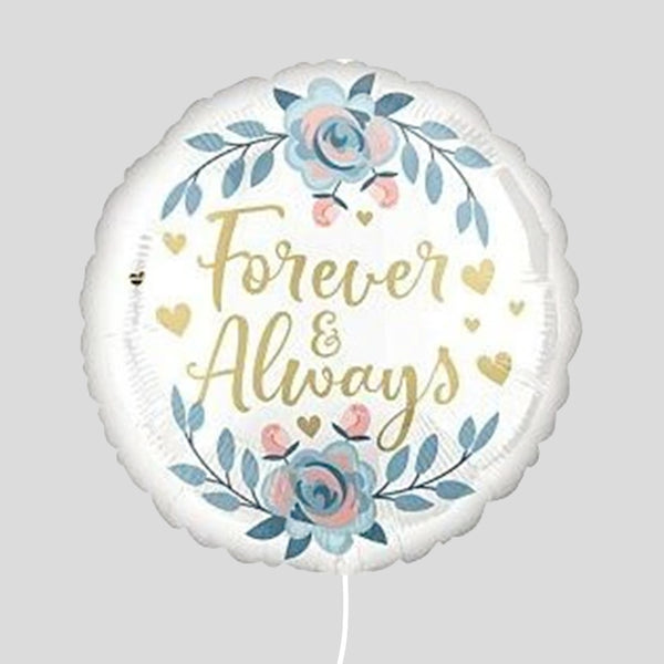 Round Foil Balloon Forever & Always