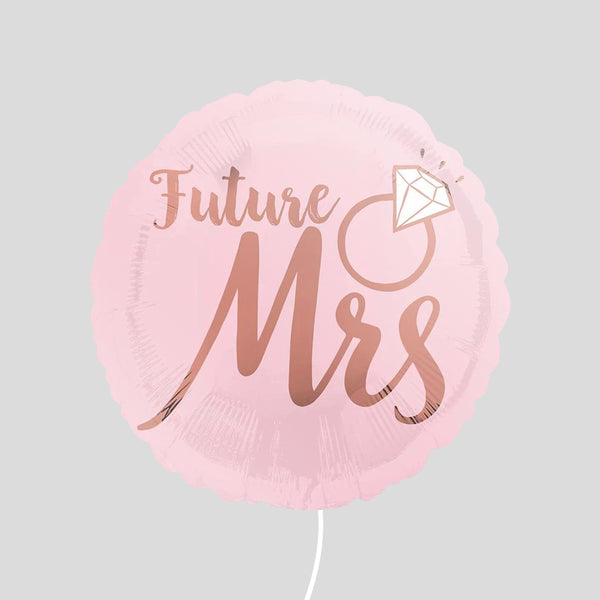 Round Foil Balloon Future Mrs