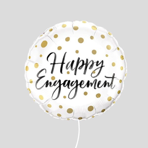 Round Foil Balloon Happy Engagement