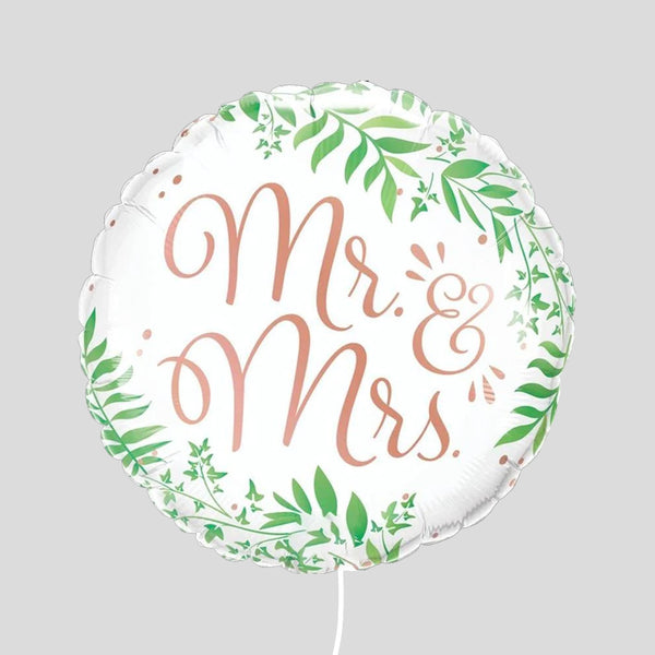 18" Mr & Mrs - Foil Balloon