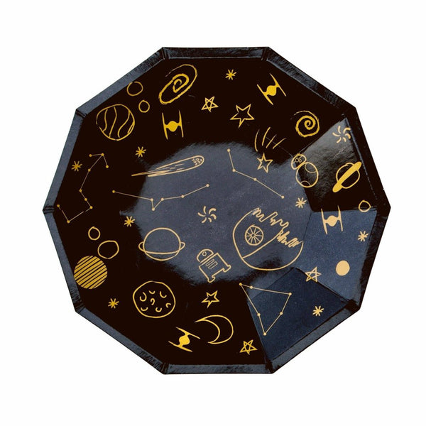 Galaxy Small Paper Party Plates