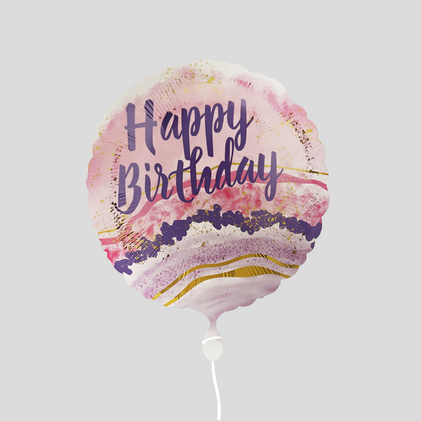 'Happy Birthday Artistic' Standard Foil Balloon